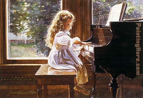The Sound of Tiny Fingers painting - Steve Hanks The Sound of Tiny Fingers art painting